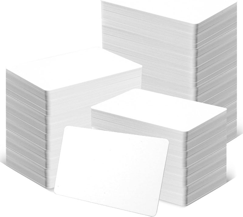 ZSZ 100 عبوة - بطاقات PVC فارغة بدون خدوش، بطاقات بلاستيكية CR80 بسماكة 30 مل لطابعات بطاقات الهوية الفوتوغرافية - Image 1